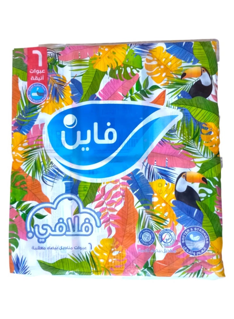 Fine Tissues Pull 500 Strile, Soft & Strong - 2 Ply Width I 6 Pack - Image 1